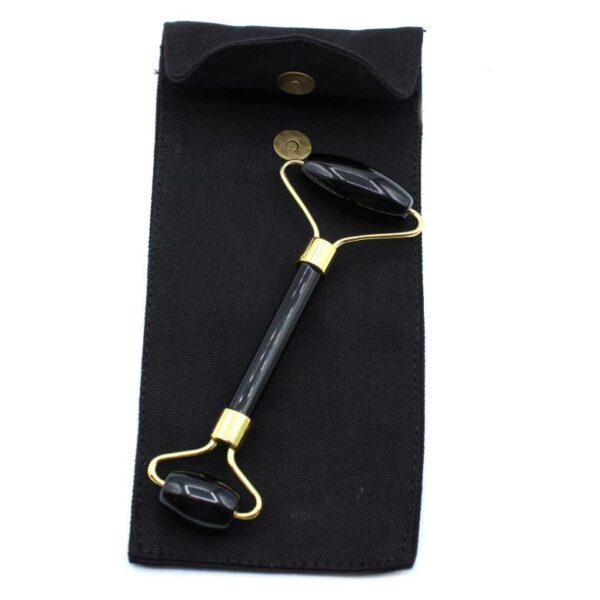 Black Obsidian Gemstone Face Roller - Image 5