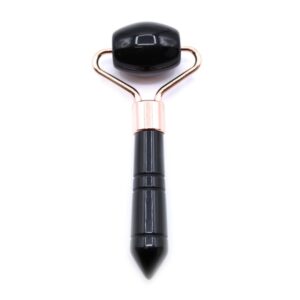 Black Obsidian Gemstone Mini Roller