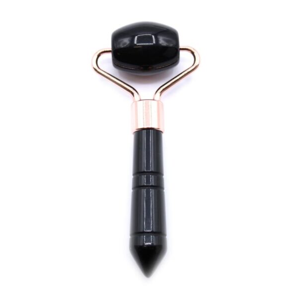 Black Obsidian Gemstone Mini Roller