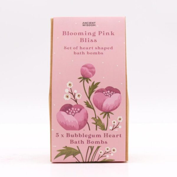 Blooming Pink Bliss Heart Bath Bomb Gift Set - Image 2