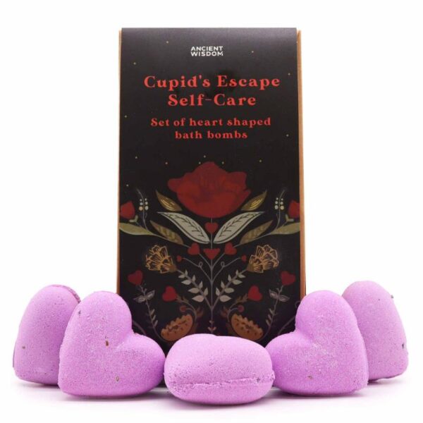 Cupid's Escape Self Care Heart Bath Bomb Gift Set