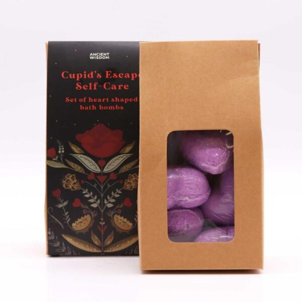 Cupid's Escape Self Care Heart Bath Bomb Gift Set - Image 3