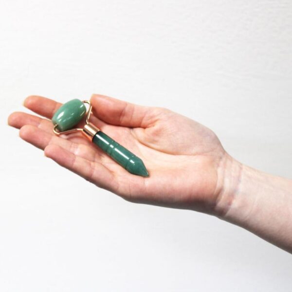 Black Obsidian Gemstone Mini Roller - Image 4