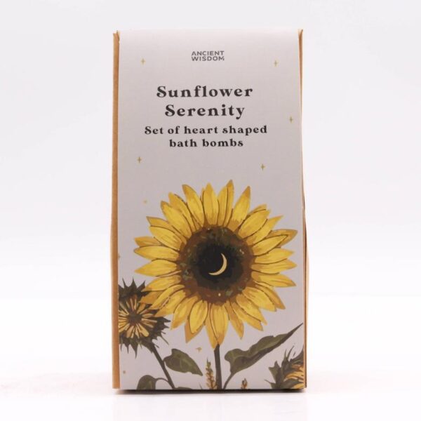 Sunflower Serenity Heart Bath Bomb Gift Set - Image 2
