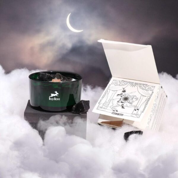The Knight of Swords Hop Hare Crystal Magic Flower Candle - Image 5