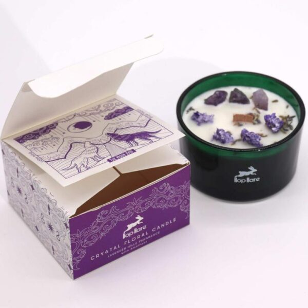 The Moon Hop Hare Crystal Magic Flower Candle - Image 2
