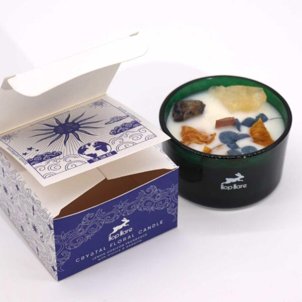The Sun Hop Hare Crystal Magic Flower Candle - Image 2