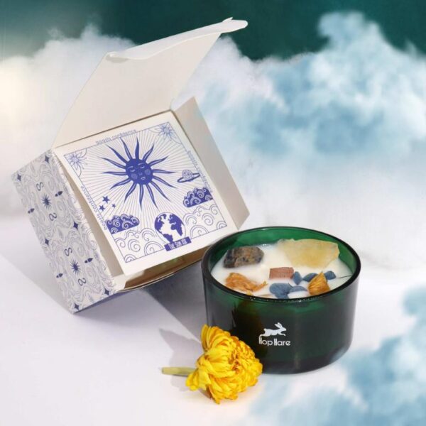 The Sun Hop Hare Crystal Magic Flower Candle - Image 5