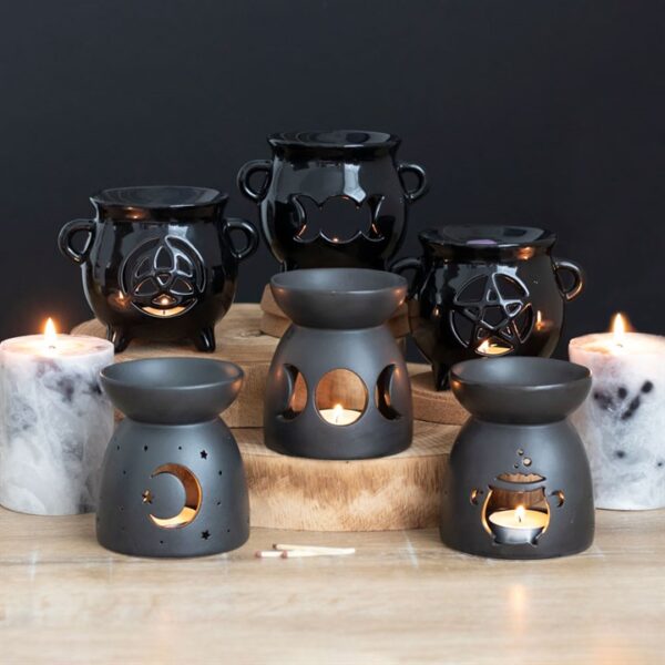 Triple Moon Cauldron Oil Burner - Image 4