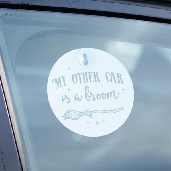 My Other Car is a Broom Window Sign - Image 4