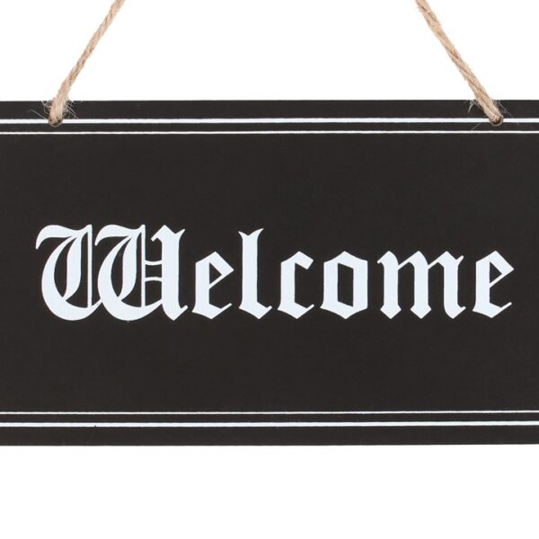 Gothic Welcome Hanging Sign - Image 2