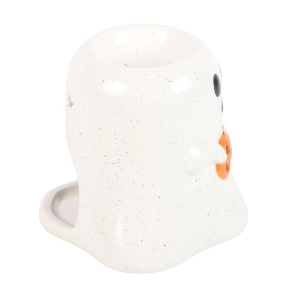 Ghost Shaped Oil Burner with Pumpkin - Image 2