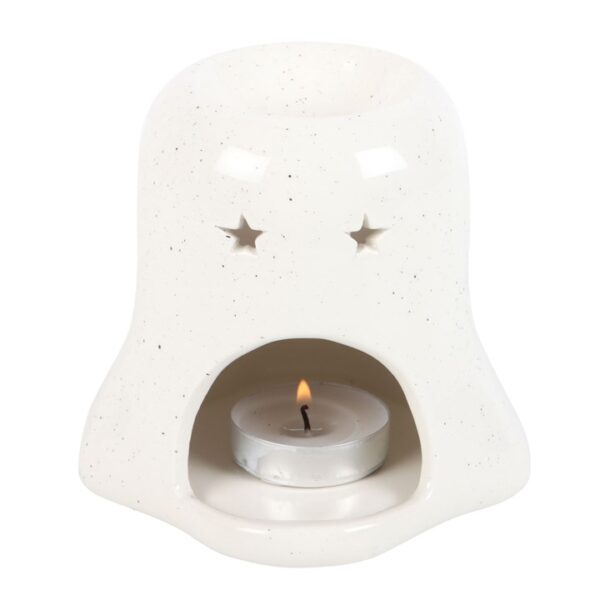 Ghost Shaped Oil Burner with Pumpkin - Image 3