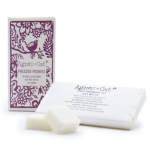 Pressed Peonies Soy Wax Melts Box of 8