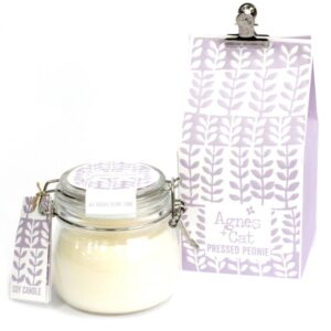 Pressed Peonies Soy Wax Kilner Jar Candle